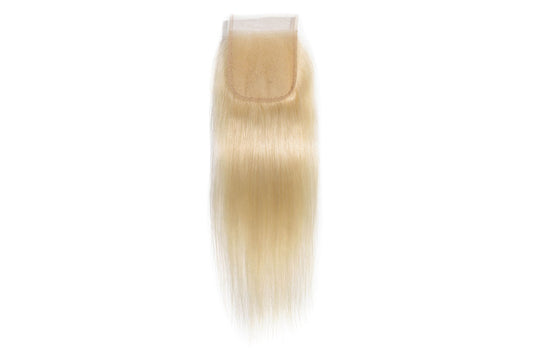 Platinum Blonde (613) Raw  Luxe Straight Closure